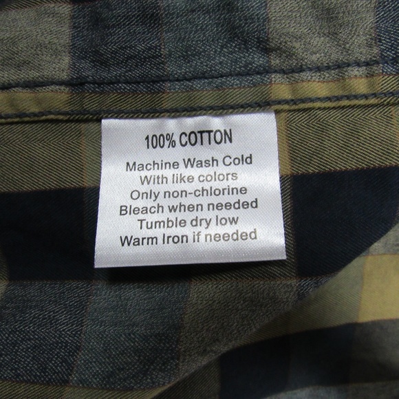 Joseph Abboud yellow/blue/gray button down shirt - Picture 4 of 5